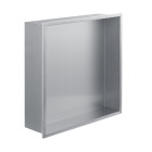 Niche de rangement en inox à encastrer spécial douche 30x30x10 finition inox by Eurosanit