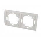 Plaque blanche double horizontale