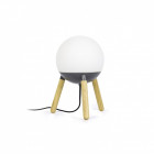 Lampe de table grise mine 1 ampoule