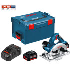 Coffret scie circulaire GKS 18 V-LI + 2 batteries 5,0 Ah + GAL1880CV + L-Boxx 238 Bosch