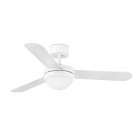 Ventilateur de plafond avec lumière blanc feroe 2 ampoules