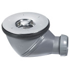 Bonde de douche james Ø90 mm grille abs chromée