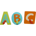 Patères pour enfant abc (lot de 3)