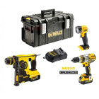 Coffret DCK288P2 marteau perforateur + perceuse percussion + lampe LED + 2x5,0Ah + chargeur DeWalt