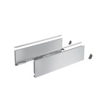 Profilé latéral de tiroir AvanTech YOU, hauteur 139 mm x NL 400 mm, Argent , gauche et droite - HETTICH - 9353347