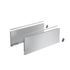 Profilé latéral de tiroir AvanTech YOU, hauteur 187 mm x NL 500mm, Argent, gauche et droite - HETTICH - 9353358