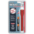 Maglite M2A03HU Mini R6 Pack d'eclairage + ampoule en holster Rouge