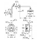 GROHE Grohterm 3000 Cosmopolitan Douche encastrée tout en un 34399000 (Import Allemagne)