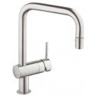 Grohe 32322dc0 minta mitigeur monocommande pour évier ``supersteel`` avec double douchette extensible import allemagne