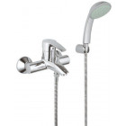 Grohe 33592001 eurostyle mitigeur monocommande pour baignoire avec set douchette et support (import allemagne)
