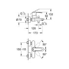 Grohe wave cosmopolitan mitigeur bain/douche 23233000 (import allemagne)