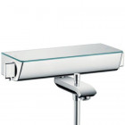 Hansgrohe 13141400 Ecostat Select Mitigeur thermostatique avec tablette en verre de sécurité Montage en saillie Blanc/chromé