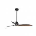 Ventilateur de plafond noir/bois eter