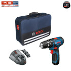 Perceuse visseuse à percussion GSB 12V-15 + 1x2,0Ah + GAL1230CV + sac à outils Bosch