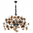 Chandelier doré flora 5 ampoules 88 cm