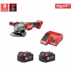 Kit M18CAG125XPDPD2-SK meuleuse M18CAG125X + 2 x 5,0 Ah + chargeur Milwaukee
