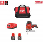 Milwaukee m12jsd2 (2 x 2,0 ah + c12c + sac à outils m)
