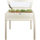 Serre de jardin en pin 101 cm de hauteur blanc