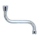 Bec forme S chromé avec aérateur - Filetage 1/2 - longueur 150