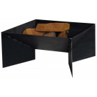 Brasero en acier pieds géométriques 70 cm