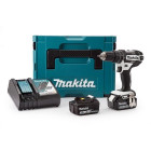 Makita perceuse-visseuse a percussion dhp482z avec 2 batteries 18v 3ah li-ion et coffret makpac