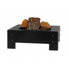 Brasero en acier peint pieds cloutés 80 cm