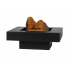 Brasero en acier peint plateau design 80 cm