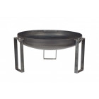 Brasero en acier rond pieds design 60 cm