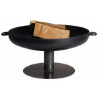 Brasero rond en acier sur pied design 60 cm