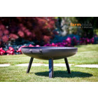 Brasero rond en acier 3 pieds fins 60 cm