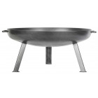 Brasero rond en acier 3 pieds fins 80 cm