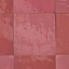 Zellige marocain artisanal - rose ancien 10x10 cm - carrelage mur (au m²)