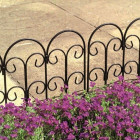 Bordure décorative en acier plastifié