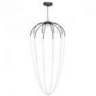 Suspension noire industrial   230 cm