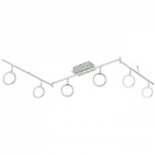 Spot chromé techno 6 ampoules 22 cm