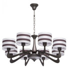 Suspension marron megapolis 8 ampoules 72 cm