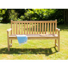 Banc de jardin 3 places en teck c fsc 150cm  marron