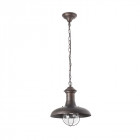 Suspension de jardin brun foncé estoril 1 ampoule
