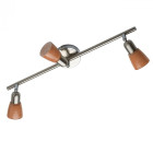 Spot chromé techno 3 ampoules 15 cm
