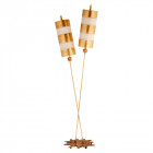 Lampadaire nettle lux, or, 2 ampoules