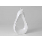 Poire déco originale blanche