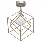 Suspension argentée neoclassic   56 cm