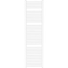 Radiateur sèche serviette pour salle de bain mural en acier inoxydable format vertical radiateur chauffe serviette 160 x 60 cm blanc