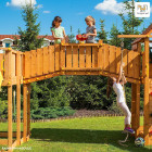Plateforme de jeux en bois rainbow fortress
