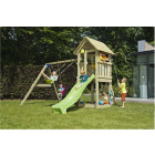 Aire de jeux en bois kiosk avec balançoires