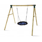 Portique en bois avec balançoire nid