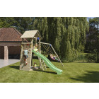 Aire de jeux en bois belvedere avec balançoires