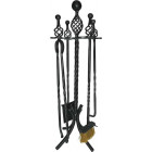 Serviteur de cheminée antique 4 accessoires