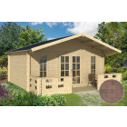 Dépendance de jardin en bois conches bardeau droit brun