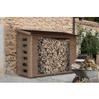 Abri bûches en bois sancy